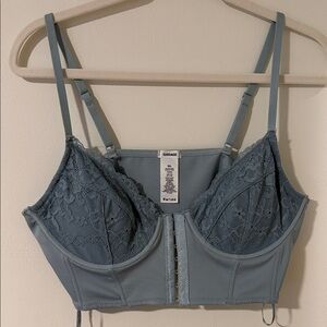 Garage Steel Blue Lace Bustier